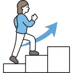 Step Up Female SVG Icon